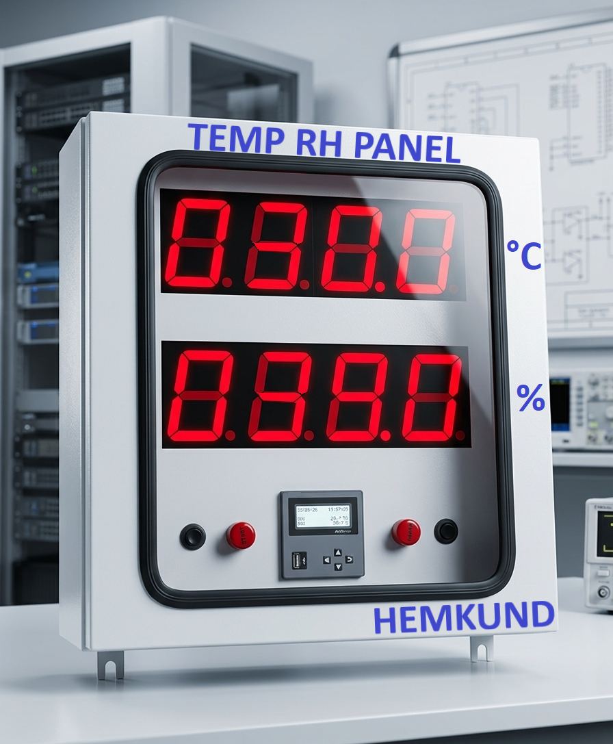 Temp & Humidity Panel with Data Logger